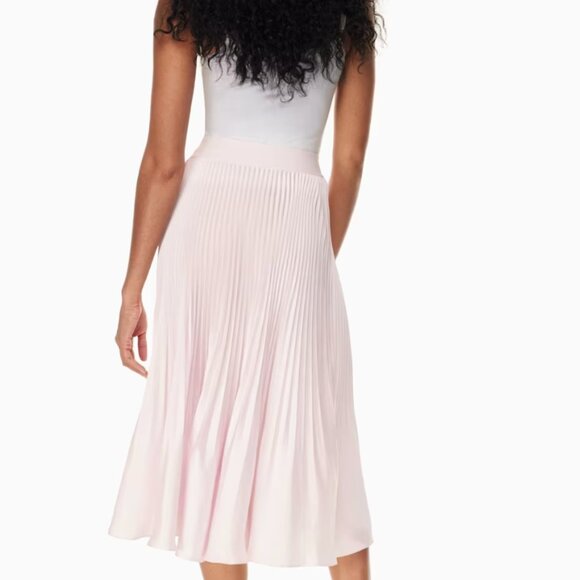 Wilfred Twirl Satin Pleated Skirt – Size XS-S - Picture 3 of 4